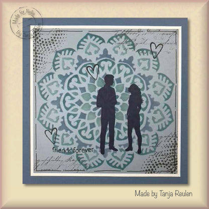 Nellie's Choice Texture Clear Stamp Writing