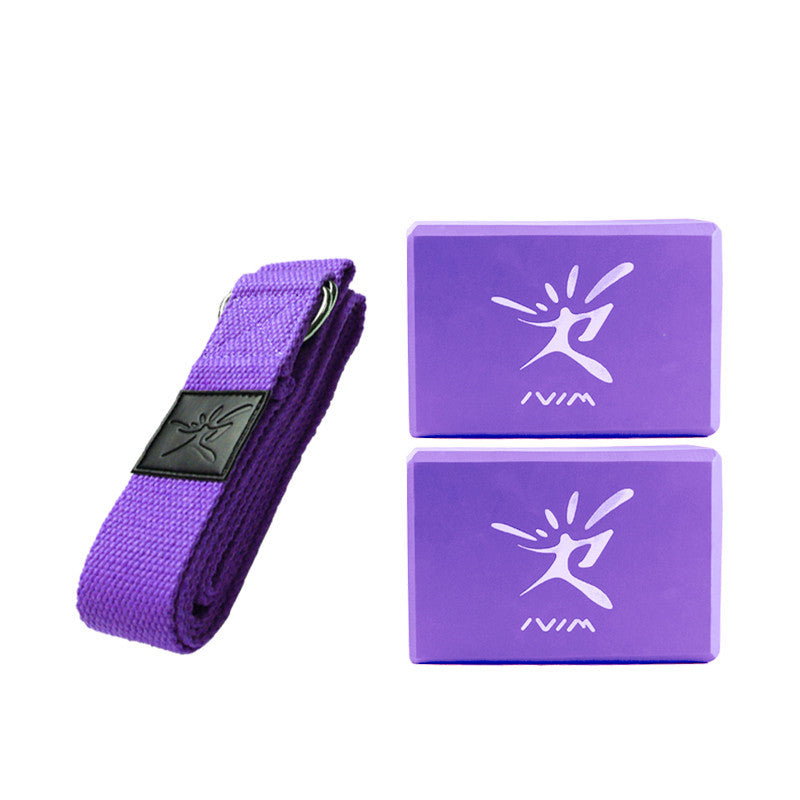 Ecology Yoga Start Kit – EVA Yoga Block & Cotton Stretch Strap Set