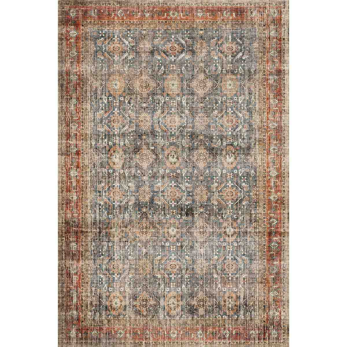 Clara Orange Blue Teppich