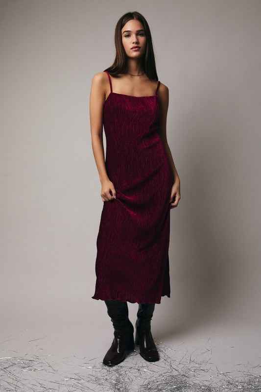 Vienna Velvet Midi Dress