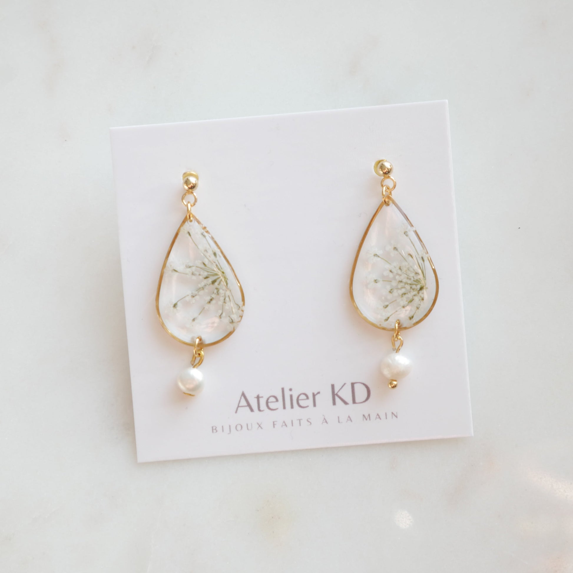 Boucles d'oreilles Perla - goutte (moyen)
