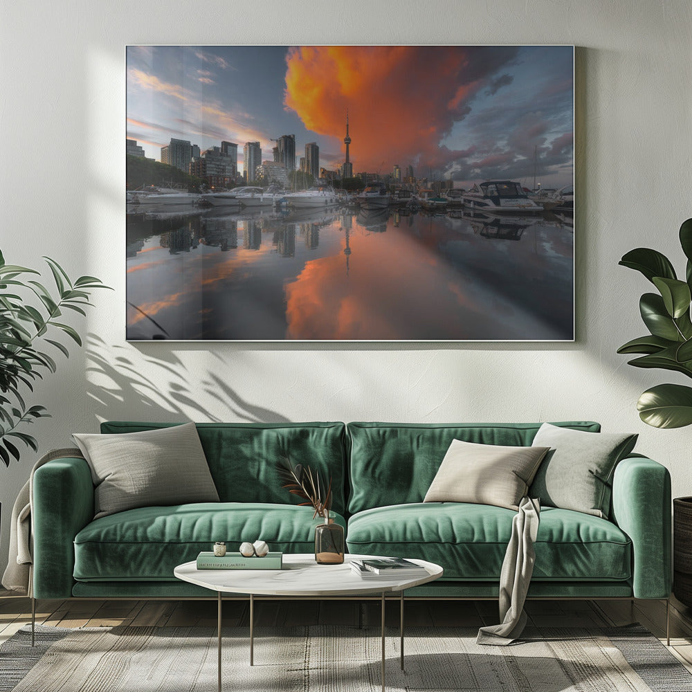 Wandbild Burn in Toronto Leinwandbild