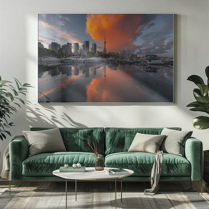 Wandbild Burn in Toronto Leinwandbild