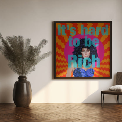 Wandbild Es ist schwer, reich zu sein