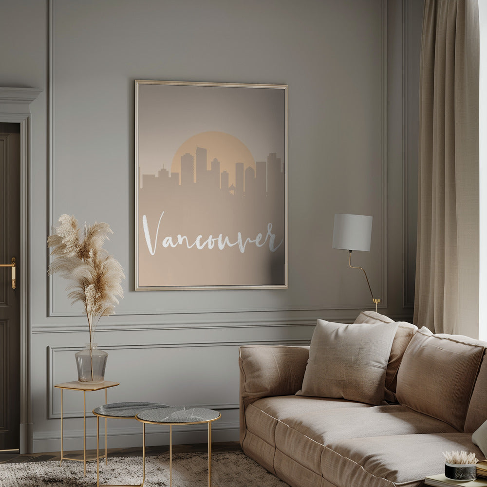 Wandbild Skyline Erdtöne 2 90