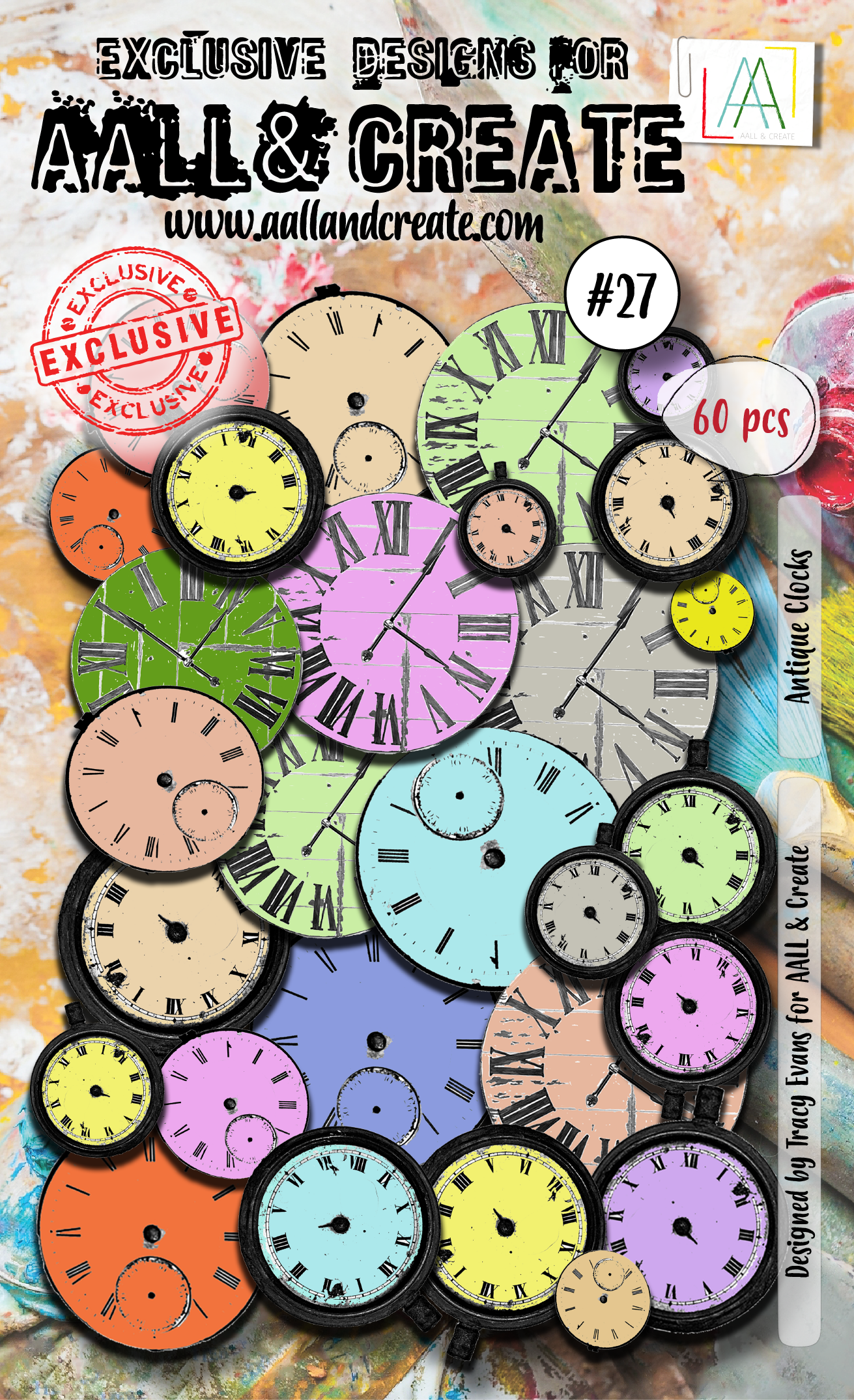 AALL and Create  Ephemera Die-Cuts - 27 - Antique Clocks