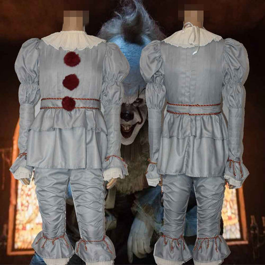 Women's Clown Cosplay Costume Set – Halloween Party Jester Outfit with Accessories