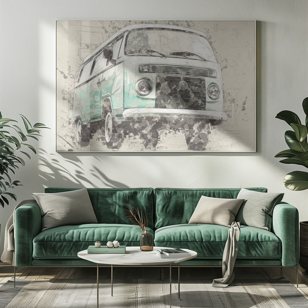 Wandbild Volkswagen Combi