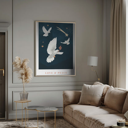 Wandbild Leinwandbild Liebe & Frieden