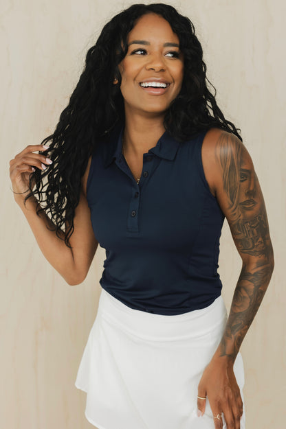 Sleeveless Polo Shirt