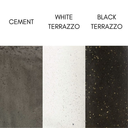 Charlie Beton Terrazzo Mid-Century Beistelltisch