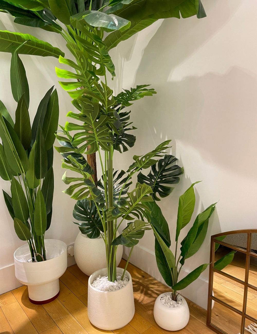 Lazaro White Zement Pflanzgefäß 13''