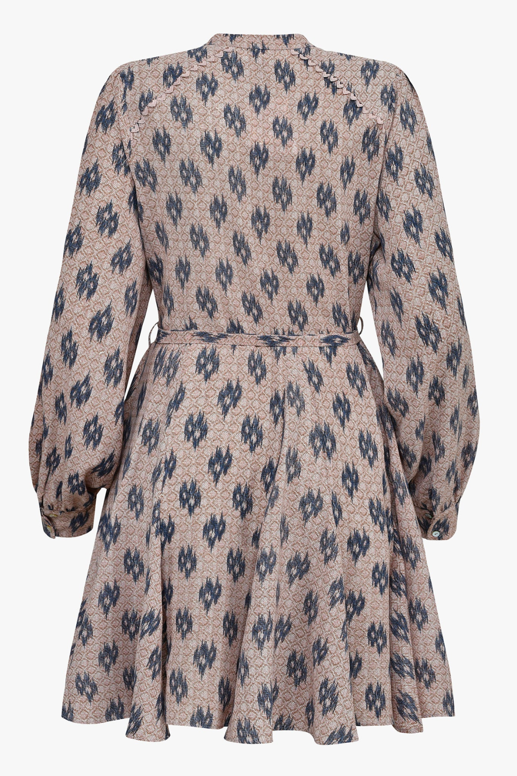 Steph Printed Button-Front Midi Dress