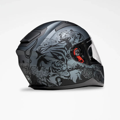Voss 989 Moto-V Rei Full Face Matte Motorcycle Helmet