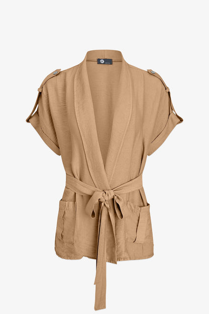 Women's Woven Sleeveless Jacket
