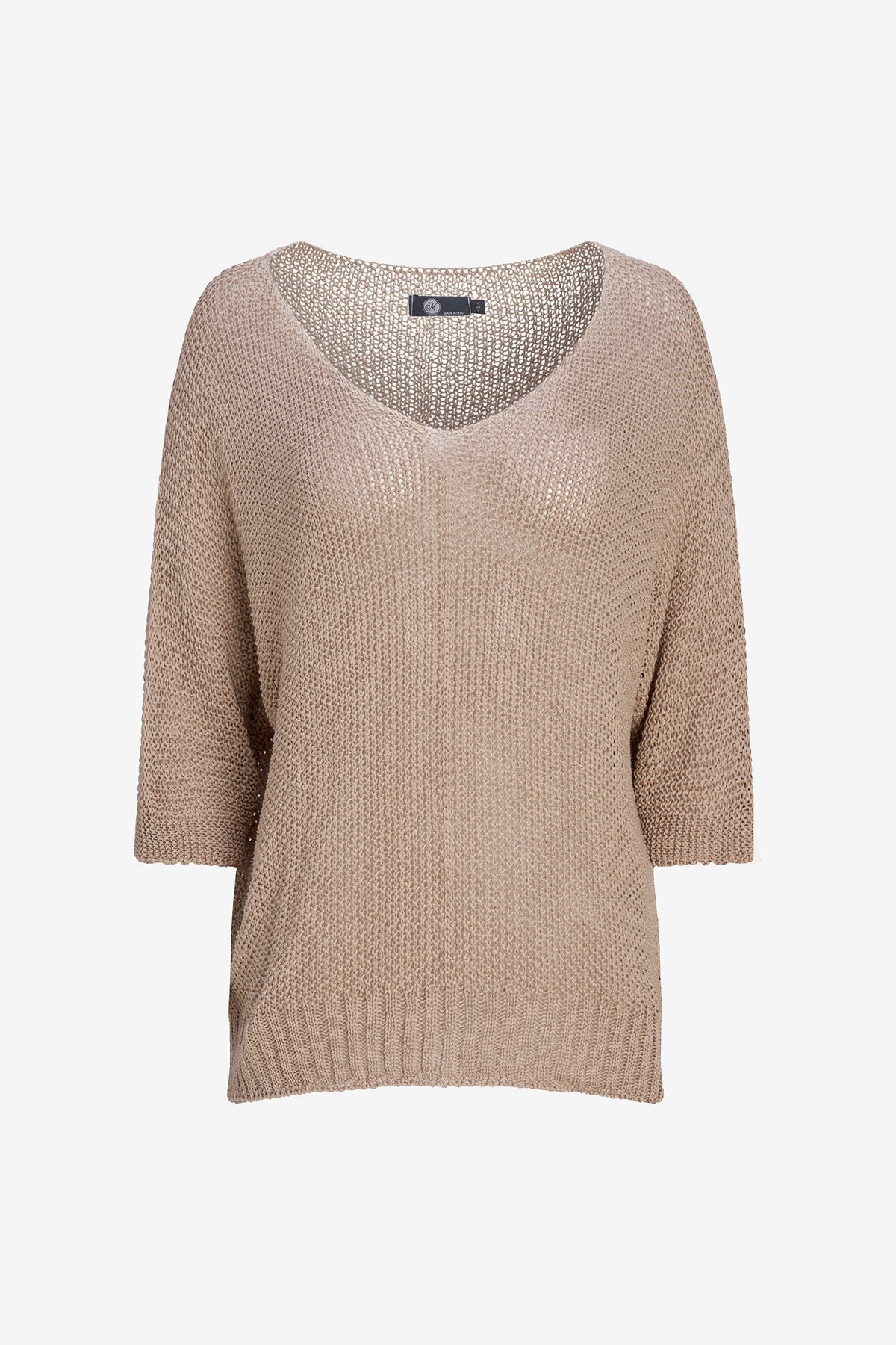 Women's Oversized Knit V-Neck Sweater