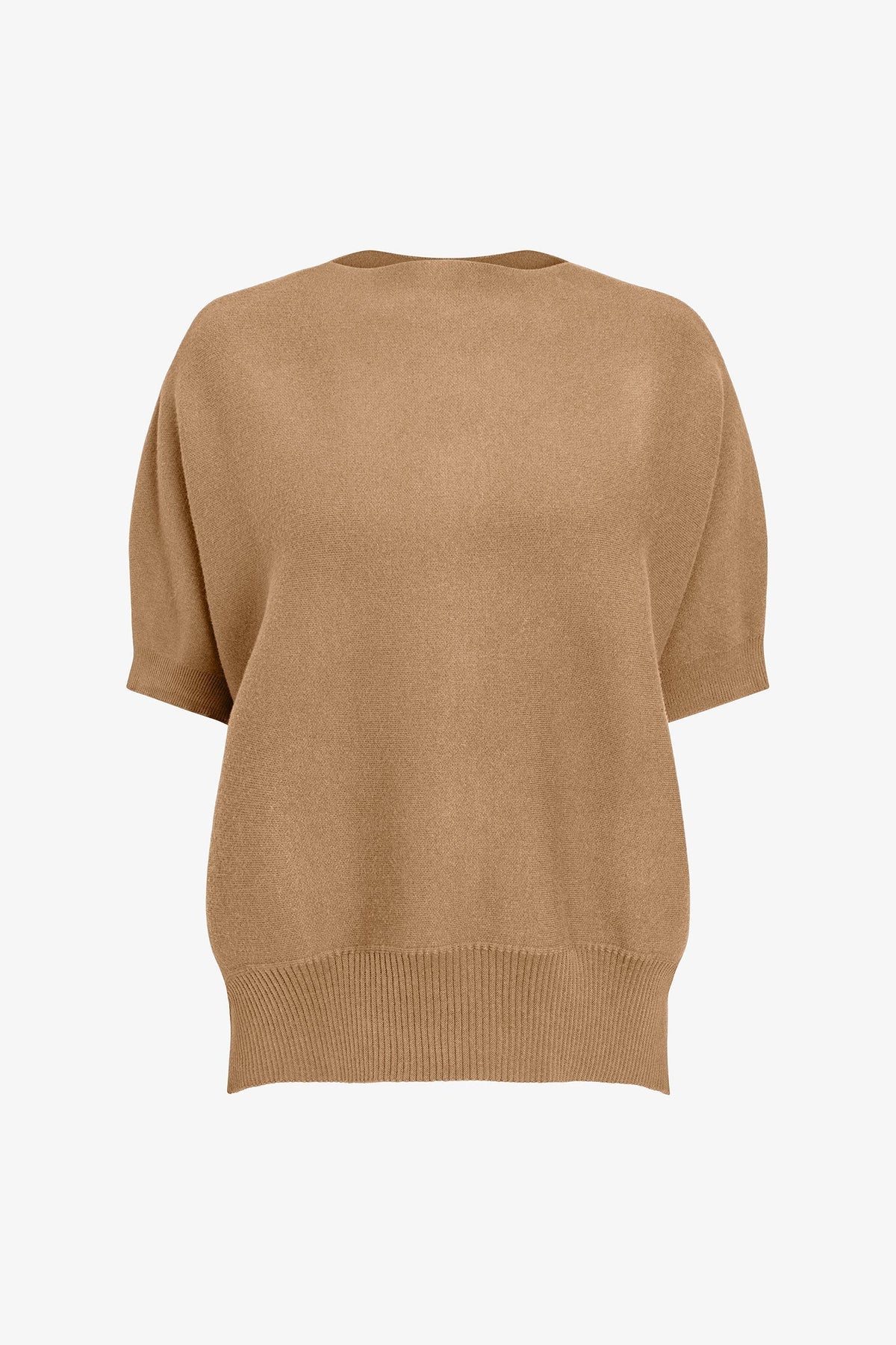 Women's Oversized Crew-Neck Sweater with Elbow-Length Batwing Sleeves