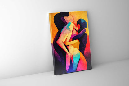 Leinwandbild-Abstrakte Liebe-Wandkunst