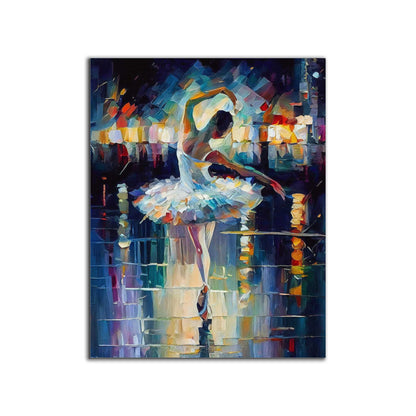 Wandbild Balletttänzerin -Leinwand Kunstdruck-