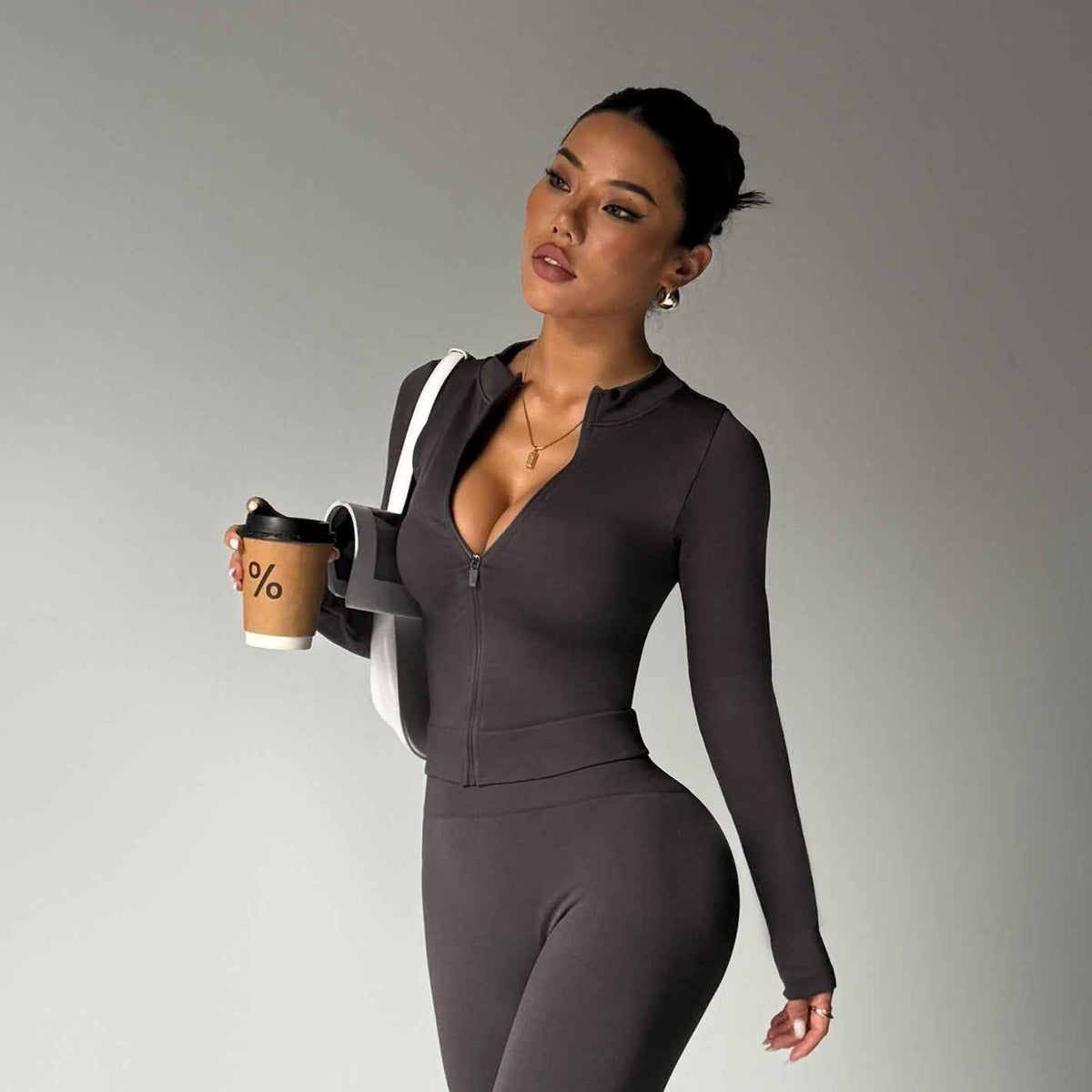 Women’s High-Waisted Yoga Set – Fashionable Casual Sports & Workout Outfit