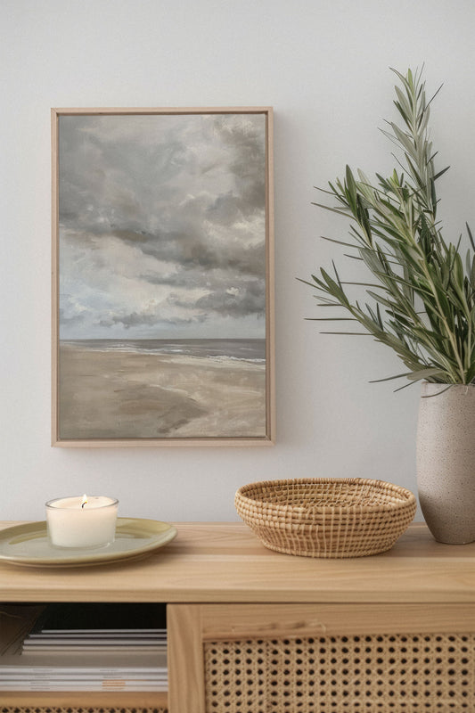 SANFTER SAND, Werk auf gespannter Leinwand