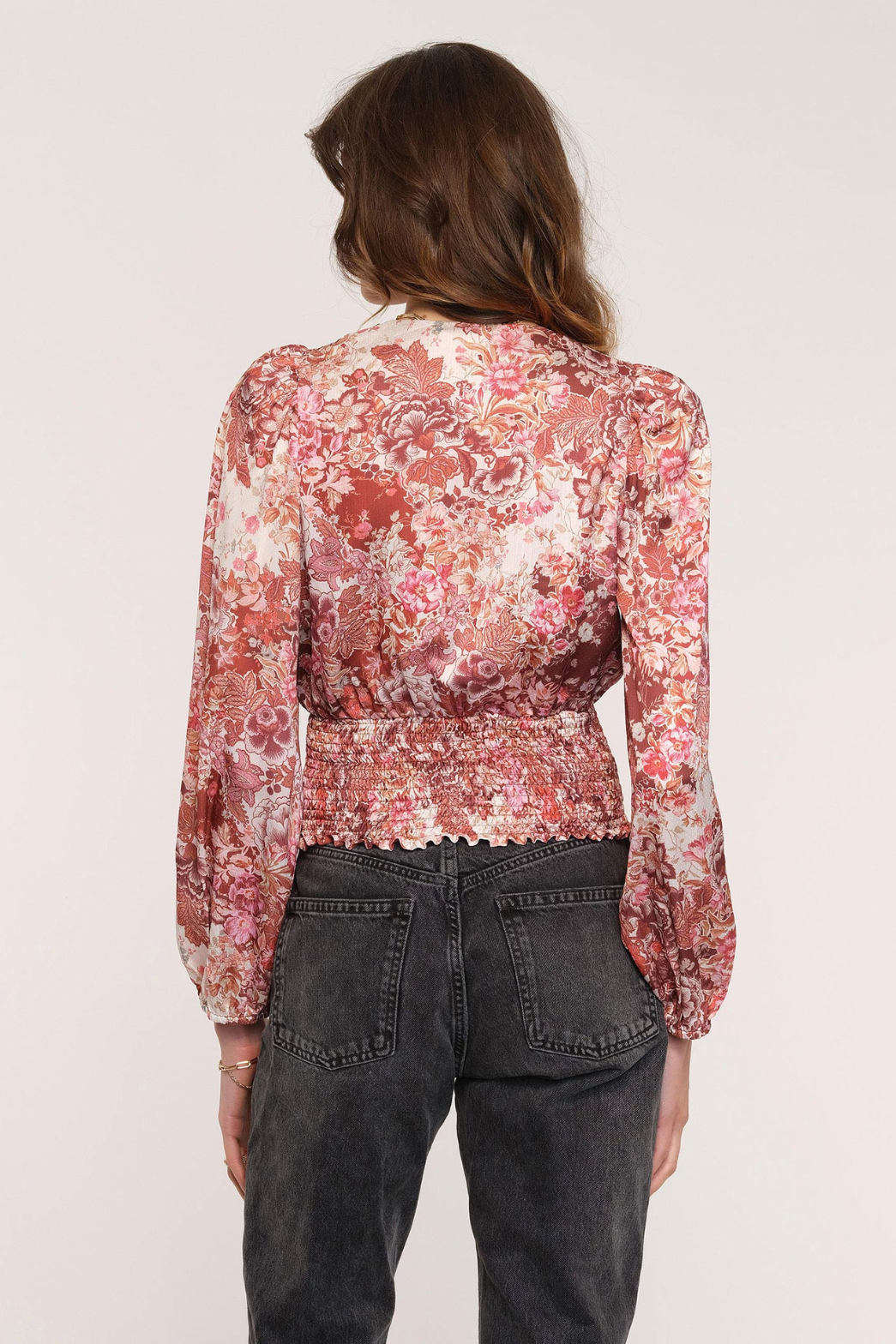 Wilson Floral Wrap Blouse – Date Night Top