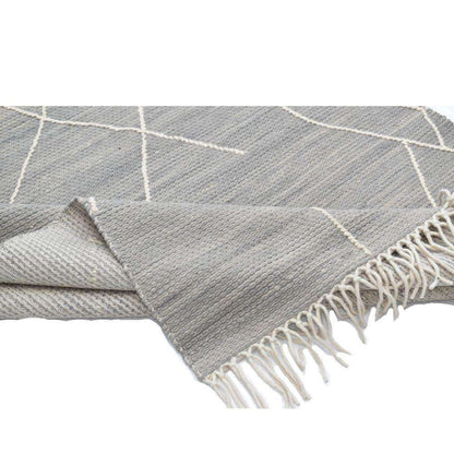 Teppich Mabel aus gewebter Wolle 6X9