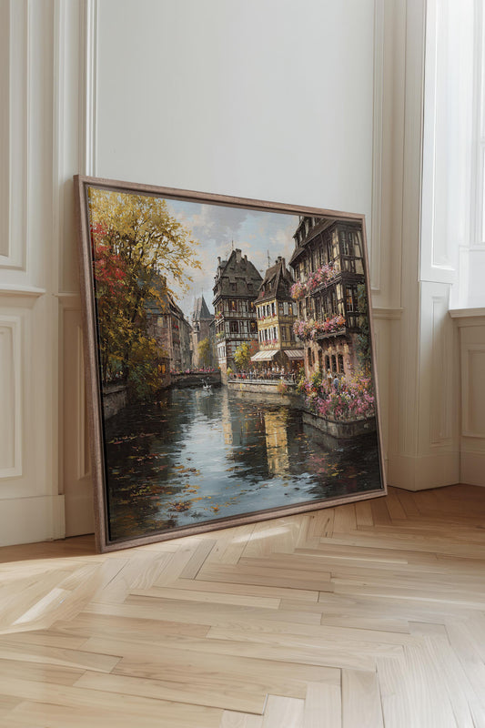 CANAL OF PETALS, Oeuvre sur toile étirée