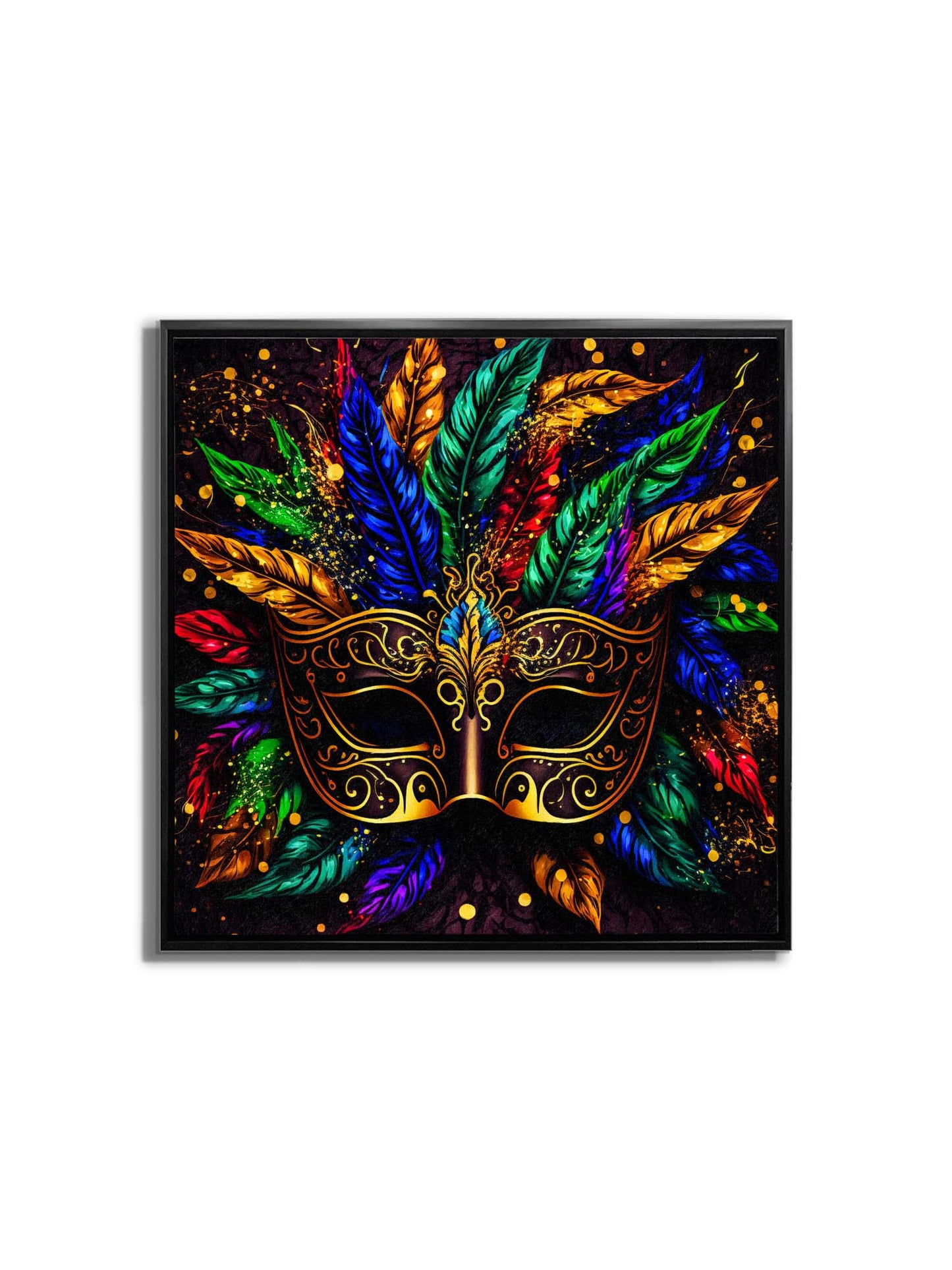 Leinwandbild – Bunte Maske – Wandkunst