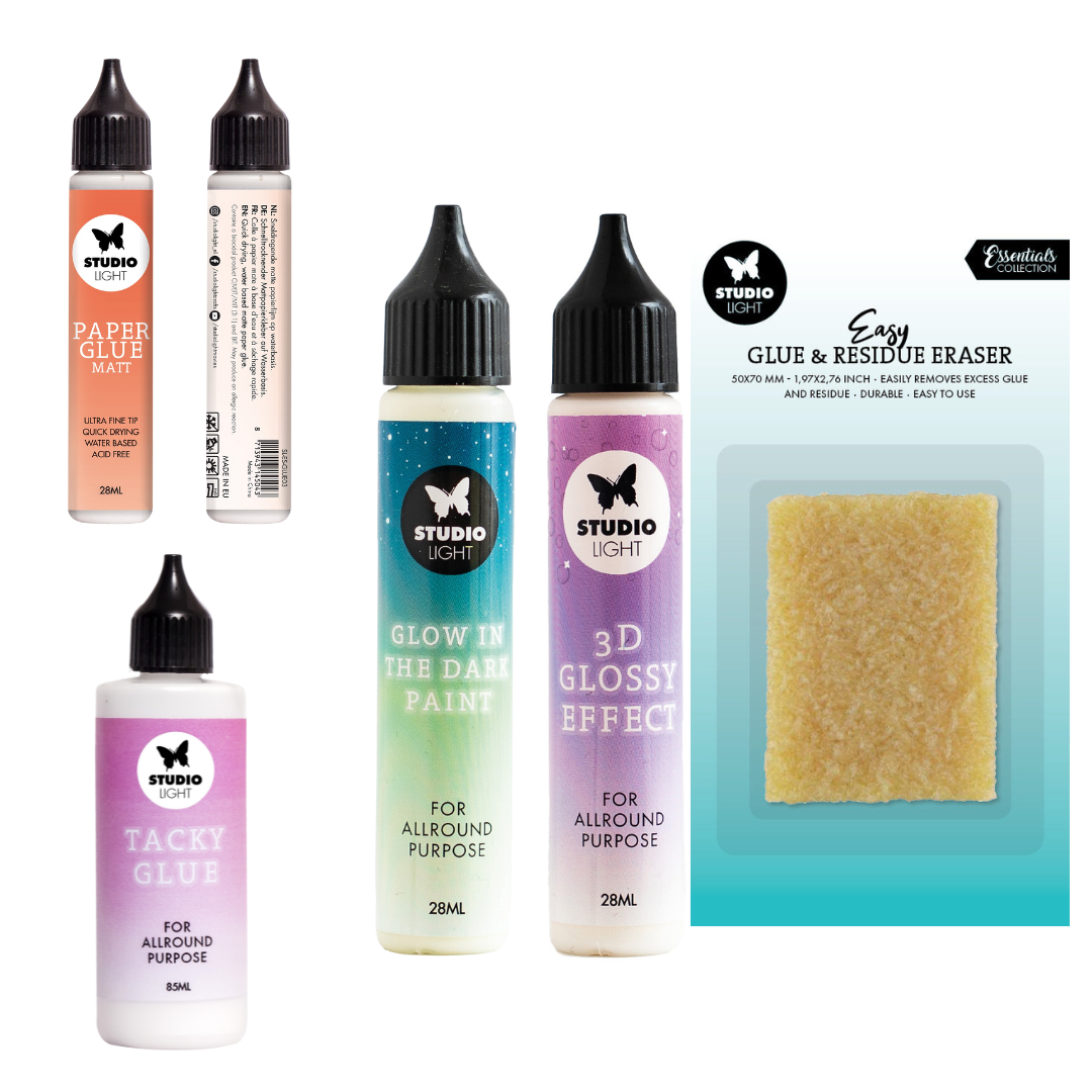 All-in-One Glue & Effects Set – Tacky, Matte, 3D, Glow & Eraser