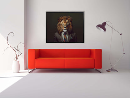 Wandbilder – Leinwandbilder Wildlife – Boss Löwe