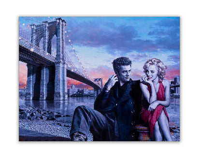 Wandkunstdruck Dean und Marilyn