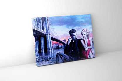 Wandkunstdruck Dean und Marilyn