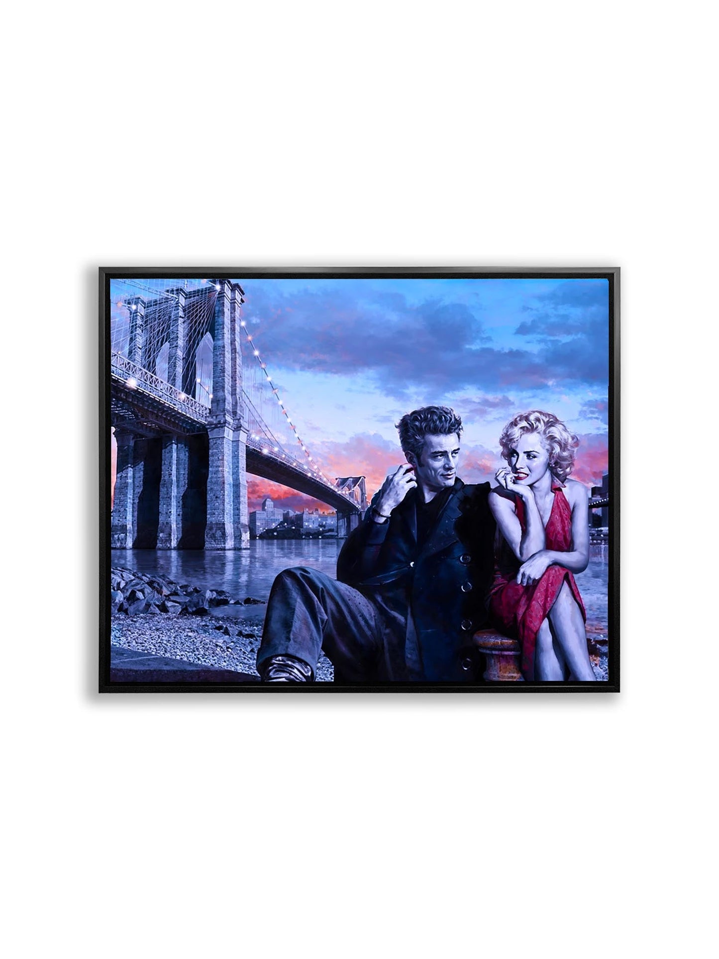 Wandkunstdruck Dean und Marilyn