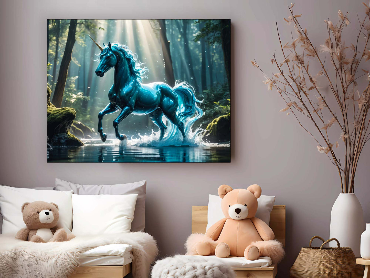 Einhorn 122 x 91 cm