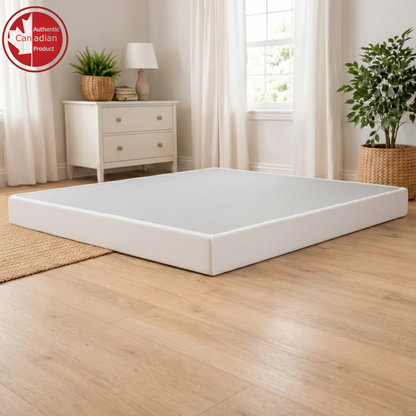 UltraFlex® Premium Massivholz Boxspring-Matratzenunterlage 4" Niedrigprofil – Twin, Double, Queen, King | Premium Hochleistungs-Matratzenbasis, Keine Montage Erforderlich, Kompatibel mit allen Matratzentypen – Hergestellt in Kanada