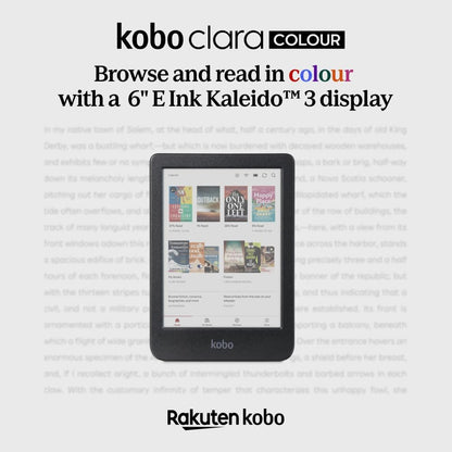 Kobo Clara Colour | Colour eReader | 6” Glare-Free Colour E Ink Kaleido 3 Display | Dark Mode Option | Waterproof | Audiobooks | 16GB of Storage (Black) 🍁 All In One Marketplace Canada