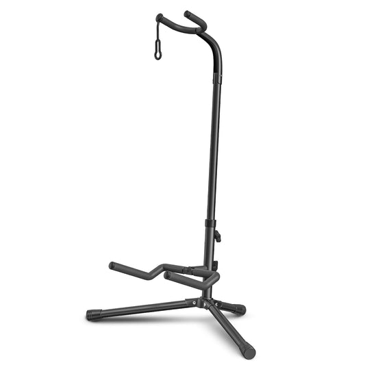 GLEAM Guitar Stand - Adjustable Fit Electric, Classical Guitars and Bass, Load Capacity 20LB, Accessories, Folding Type Black (CG-4) 🍁 All In One Marketplace Canada