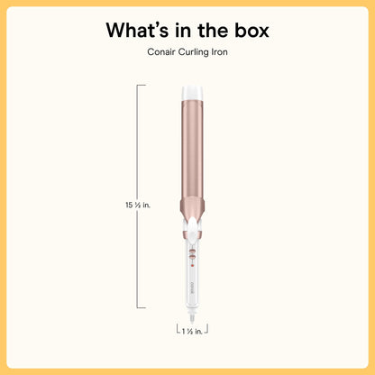 Conair Ceramic Long Barrel XL Curling Iron, 1 ½” Barrel Produces Classic Curls – for use on Medium and Long Hair, Hair Curler 🍁 All In One Marketplace Canada