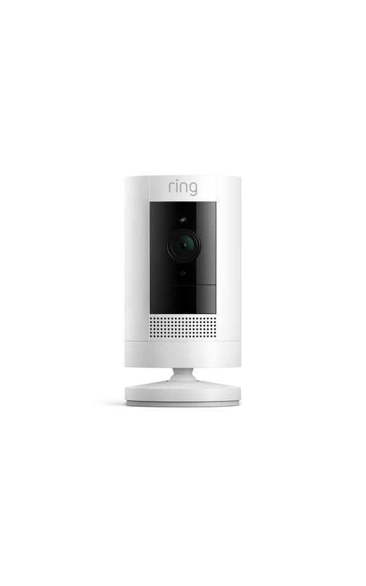 Ring Outdoor Cam (Stick Up Cam) | Weather-Resistant Outdoor Camera, Live View, Color Night Vision, Two-Way Talk, Motion alerts, Works with Alexa | White 🍁 All In One Marketplace Canada