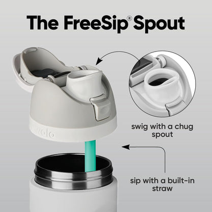 Owala FreeSip Insulated Stainless Steel Water Bottle with Straw for Sports and Travel, BPA-Free, 24-oz, Shy Marshmallow 🍁 All In One Marketplace Canada
