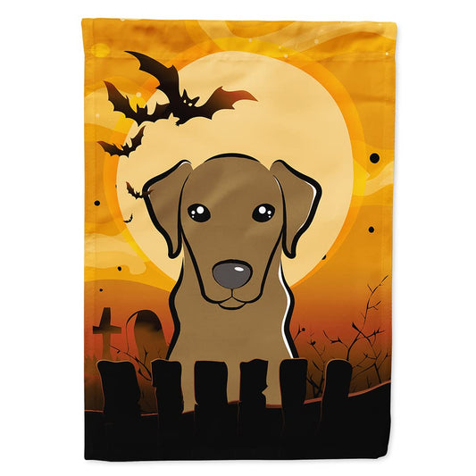 Caroline's Treasures BB1792CHF Halloween Chocolate Labrador House Flag Large Porch Sleeve Pole Decorative Outside Yard Banner Artwork Wall Hanging, Polyester, House Size, Multicolor