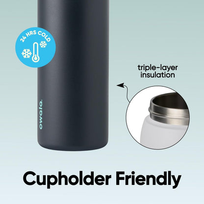 Owala FreeSip Insulated Stainless Steel Water Bottle with Straw for Sports and Travel, BPA-Free, 32oz, Foggy Tide 🍁 All In One Marketplace Canada