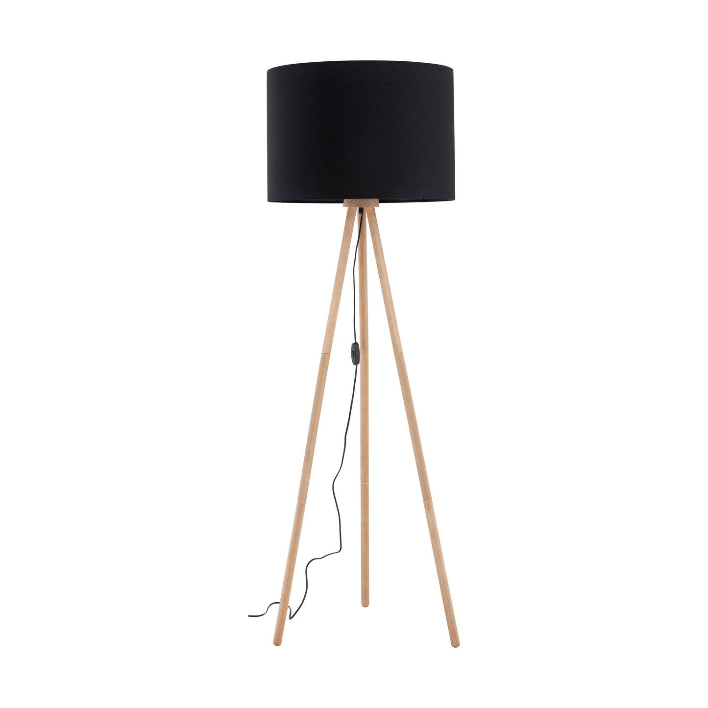 TOKYO Wood & Linen Floor Lamp for Living Room & Bedroom