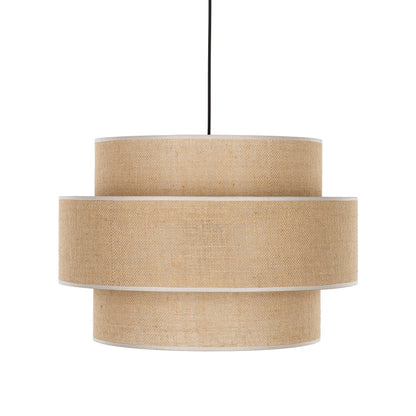CALISTO JUTE Large Scandinavian Pendant Light for Bedroom, Living Room & Warm Natural Interiors