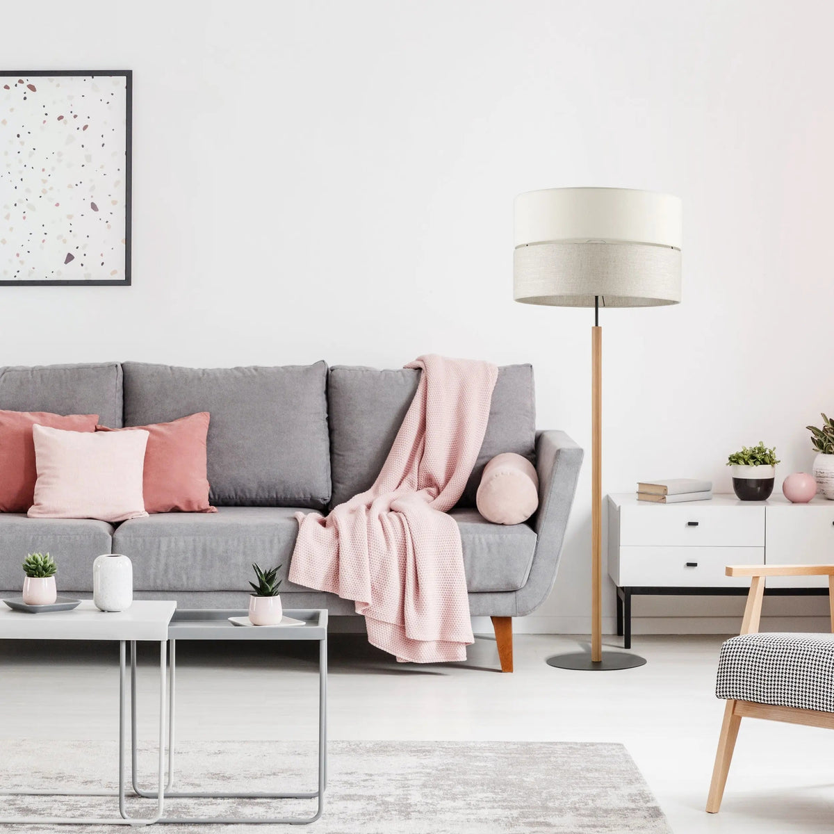 ECO Scandinavian Floor Lamp for Living Room, Bedroom & Reading Corner