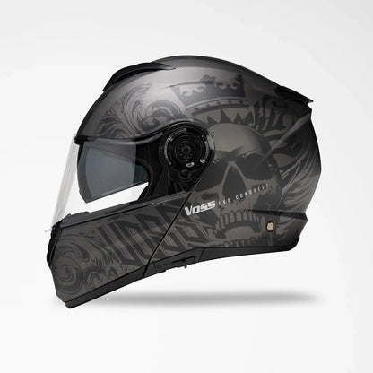 Voss 580 Conquest Apocalypse Modular Matte Motorcycle Helmet
