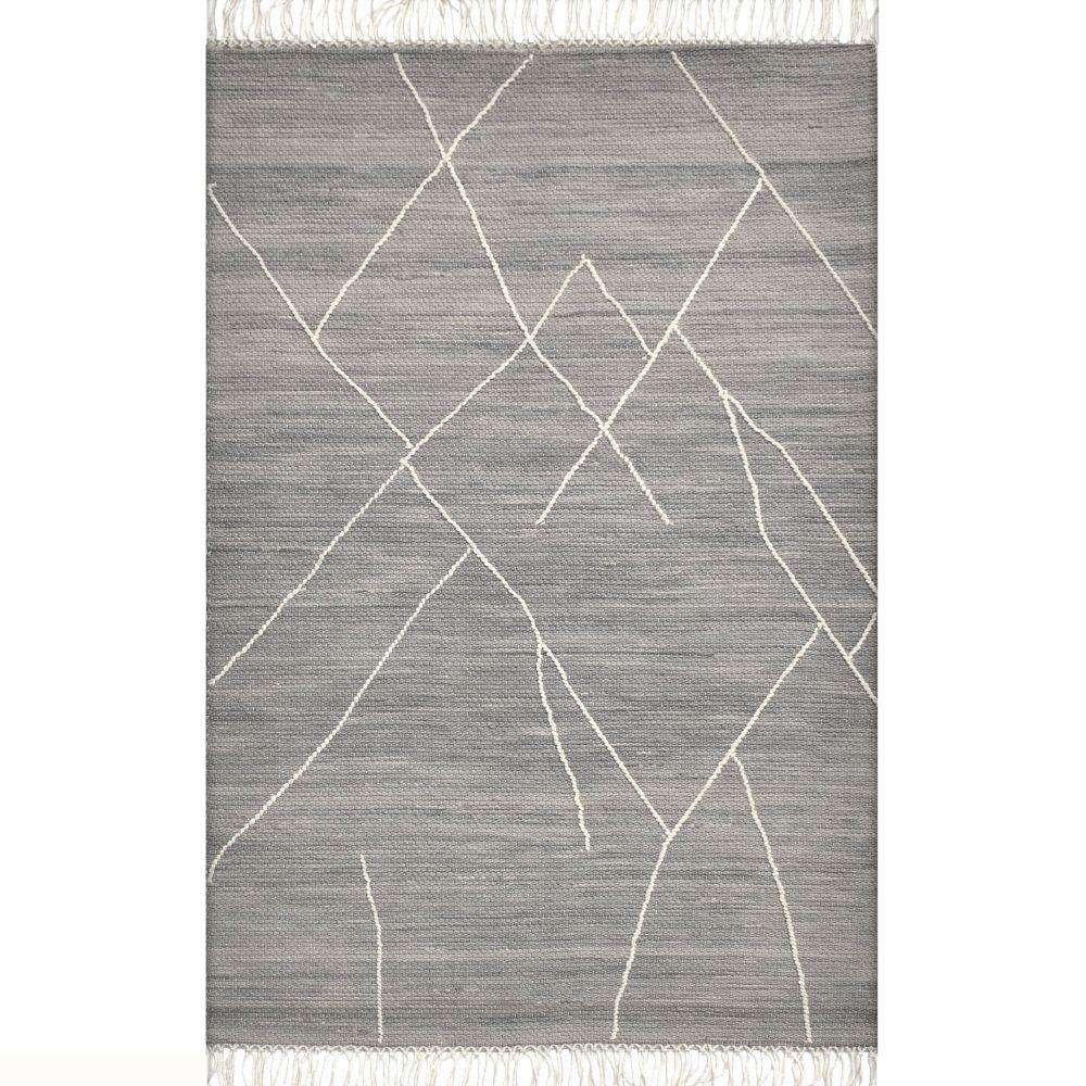 Teppich Mabel aus gewebter Wolle 6X9