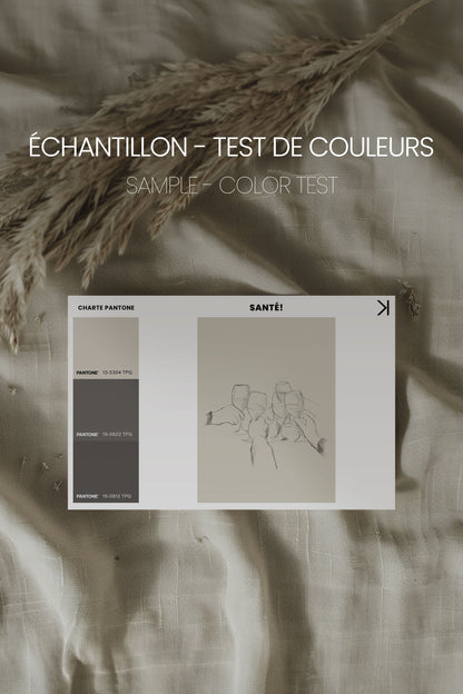 SANTÉ!, Oeuvre sur toile étirée, encadré Naturel Clair