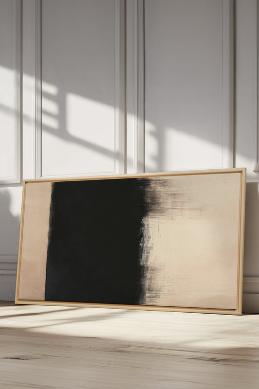 SCHATTEN TRIFFT LICHT, Werk auf gespannter Leinwand